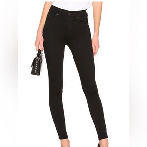 Levi’s Mile High Super Skinny black jeans